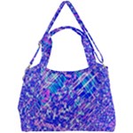 Root Humanity Bar And Qr Code Combo in Purple and Blue Double Compartment Shoulder Bag