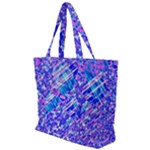 Root Humanity Bar And Qr Code Combo in Purple and Blue Zip Up Canvas Bag