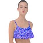 Root Humanity Bar And Qr Code Combo in Purple and Blue Frill Bikini Top