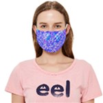 Root Humanity Bar And Qr Code Combo in Purple and Blue Cloth Face Mask (Adult)