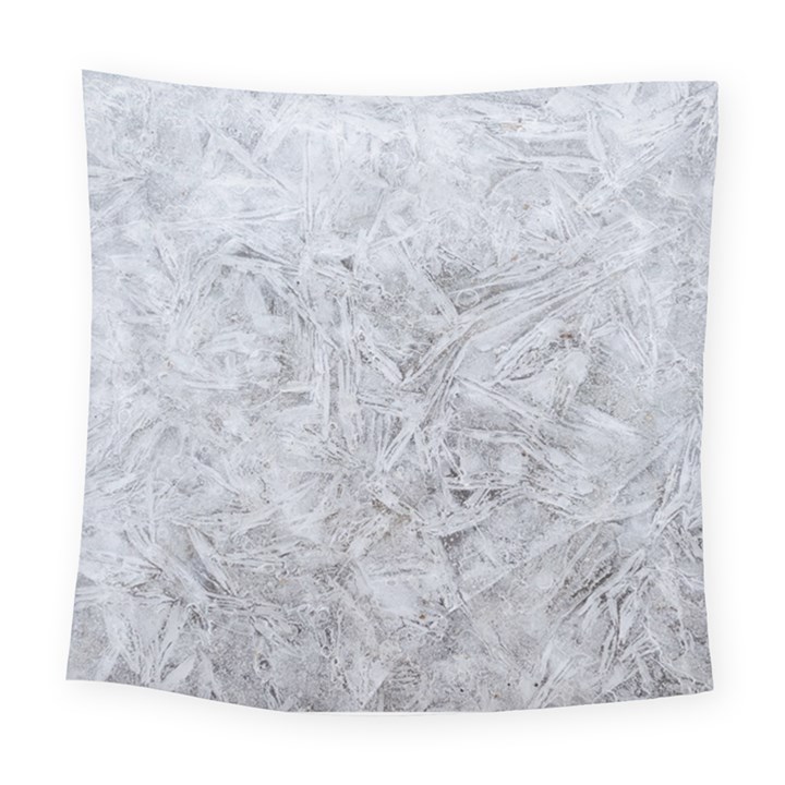 White Frost Square Tapestry (Large)