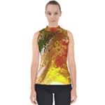 Fraction Space 3 Mock Neck Shell Top