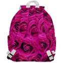 Pink-flowers-roses-background Top Flap Backpack View3