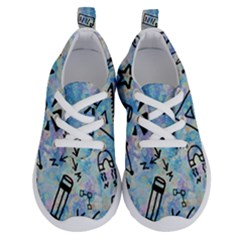 Science-education-doodle-background Running Shoes by Sapixe