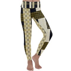 Art-stripes-pattern-design-lines Kids  Lightweight Velour Classic Yoga Leggings