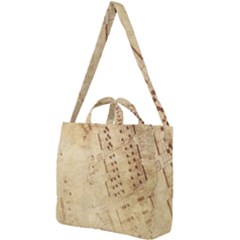 Music-melody-old-fashioned Square Shoulder Tote Bag by Sapixe