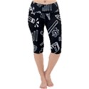 Knowledge-drawing-education-science Lightweight Velour Cropped Yoga Leggings View1