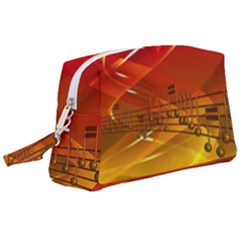 Music-notes-melody-note-sound Wristlet Pouch Bag (large) by Sapixe