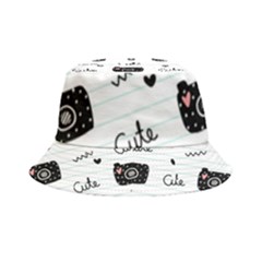 Cute Cameras Doodles Hand Drawn Inside Out Bucket Hat