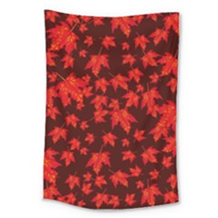 Red Oak And Maple Leaves Large Tapestry by Daria3107