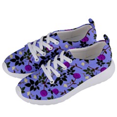 Purple Flower On Lilac Women s Lightweight Sports Shoes