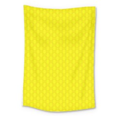 Soft Pattern Yellow Large Tapestry by PatternFactory