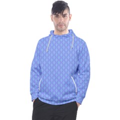 Soft Pattern Blue Men s Pullover Hoodie by PatternFactory