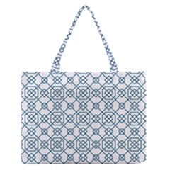 Arabic Vector Seamless Pattern Zipper Medium Tote Bag by webstylecreations