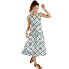 Arabic Vector Seamless Pattern Summer Maxi Dress by webstylecreations