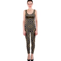 Art Deco Vector Pattern One Piece Catsuit by webstylecreations