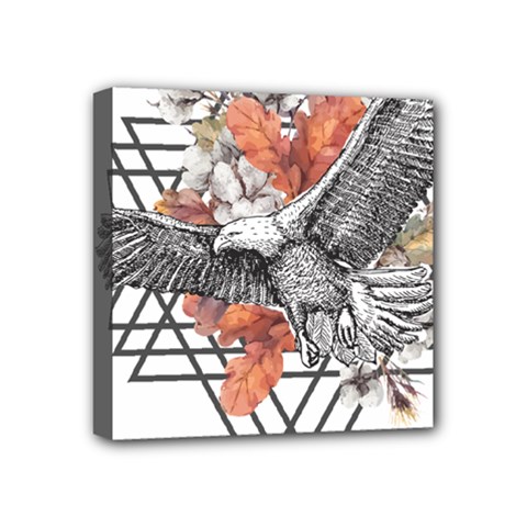 Boho Eagle  Mini Canvas 4  X 4  (stretched) by webstylecreations