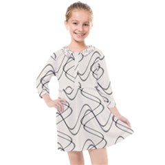Retro Fun 821d Kids  Quarter Sleeve Shirt Dress by PatternFactory