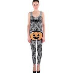 Pumpkin Pattern One Piece Catsuit by InPlainSightStyle