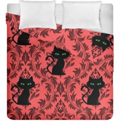 Cat Pattern Duvet Cover Double Side (king Size) by InPlainSightStyle