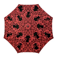 Cat Pattern Golf Umbrellas by InPlainSightStyle