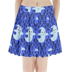 Ghost Pattern Pleated Mini Skirt by InPlainSightStyle