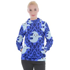 Ghost Pattern Women s Hooded Pullover by InPlainSightStyle