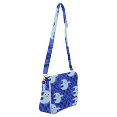 Ghost Pattern Shoulder Bag With Back Zipper by InPlainSightStyle