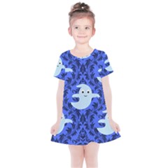 Ghost Pattern Kids  Simple Cotton Dress by InPlainSightStyle