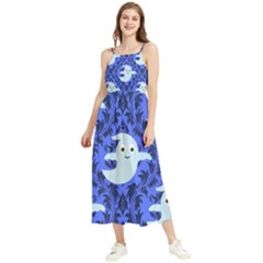 Ghost Pattern Boho Sleeveless Summer Dress by InPlainSightStyle