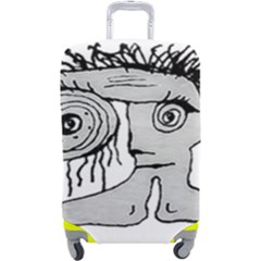 Weird Fantasy Creature Drawing Luggage Cover (large) by dflcprintsclothing