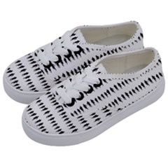 Athletic Running Graphic Silhouette Pattern Kids  Classic Low Top Sneakers by dflcprintsclothing