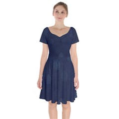 Blueberries Short Sleeve Bardot Dress by kiernankallan