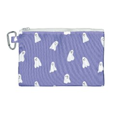 Ghost  Canvas Cosmetic Bag (large) by SychEva