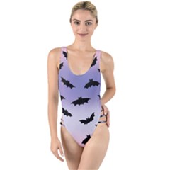 The Bats High Leg Strappy Swimsuit by SychEva