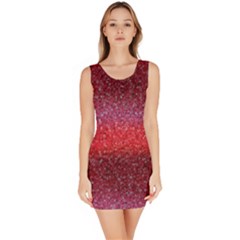Red Sequins Bodycon Dress by SychEva