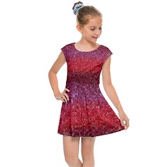 Red Sequins Kids  Cap Sleeve Dress by SychEva