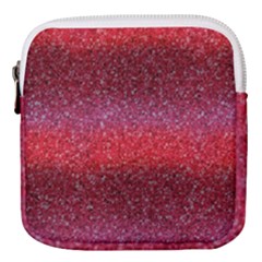 Red Sequins Mini Square Pouch by SychEva