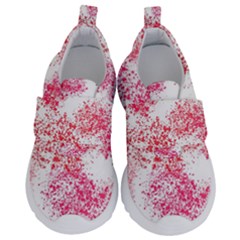Red Splashes On A White Background Kids  Velcro No Lace Shoes by SychEva