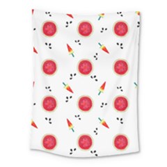 Slices Of Red And Juicy Watermelon Medium Tapestry by SychEva
