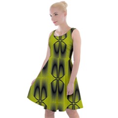 Digital Floral Knee Length Skater Dress by Sparkle