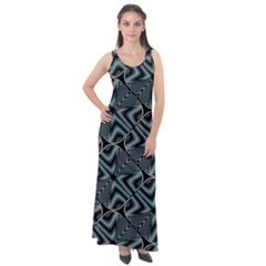 Modern Illusion Sleeveless Velour Maxi Dress by Sparkle