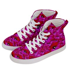 Flowers Grow And Peace Also For Humankind Women s Hi-top Skate Sneakers by pepitasart