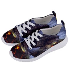 Landscape-volcano-eruption-lava Women s Lightweight Sports Shoes by Sudhe