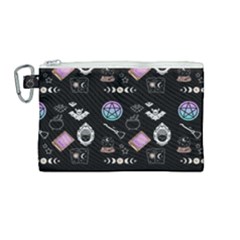 Pastel Goth Witch Canvas Cosmetic Bag (medium) by InPlainSightStyle