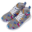 80s and 90s School Pattern Women s Lightweight High Top Sneakers View2