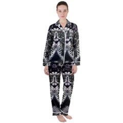 Alien Deco Satin Long Sleeve Pajamas Set by MRNStudios