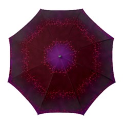 Red Splashes On Purple Background Golf Umbrellas by SychEva
