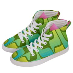 Background-color-texture-bright Men s Hi-top Skate Sneakers by Sudhe