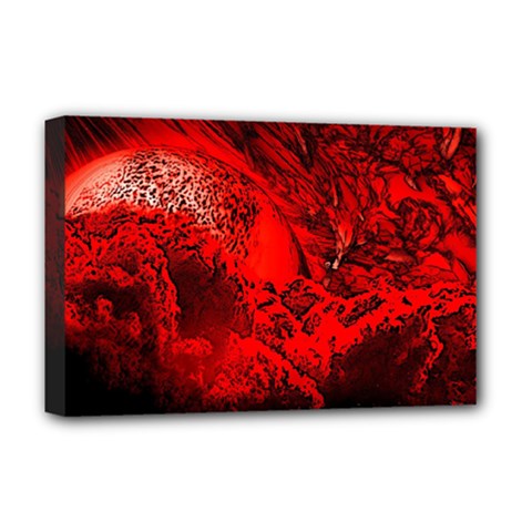 Planet-hell-hell-mystical-fantasy Deluxe Canvas 18  X 12  (stretched)